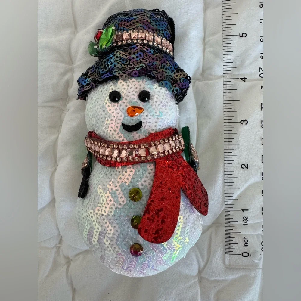 New! Sequin Snowman Ornament